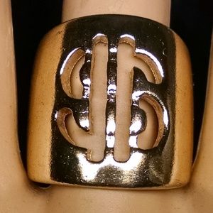 Unusal Dollar Sign $ Filigree Style Sexy Ring